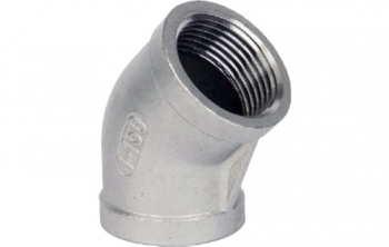 Stainless Female/Female Elbow 45° Screwed 150LB Grade 316 Stainless Female/Female Elbow 45° Screwed 150LB Grade 316
