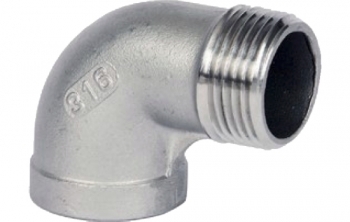 Stainless Male/Female Elbow Screwed 150lb Grade 316 Stainless Male/Female Elbow Screwed 150lb Grade 316