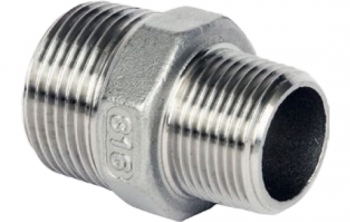 Stainless Hex Nipple Reducing Screwed 150lb Grade 316 Stainless Hex Nipple Reducing Screwed 150lb Grade 316