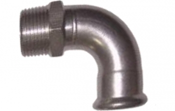 Stainless 90° Bend Male/Iron Stainless 90° Bend Male/Iron