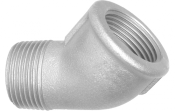 Galvanised 45° Male/Female Elbow BSP Galvanised 45° Male/Female Elbow BSP