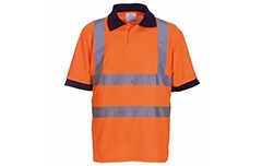 Yoko YK020 Hi-Vis Short Sleeve Polo Shirt EN471 Yoko YK020 Hi-Vis Short Sleeve Polo Shirt EN471