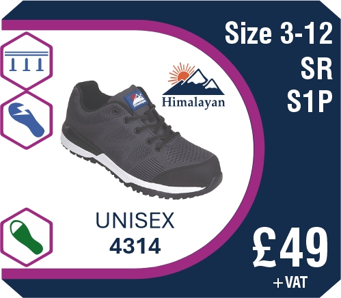 Himalayan Unisex 4314 Safety Trainer SR S1P  49 +VAT